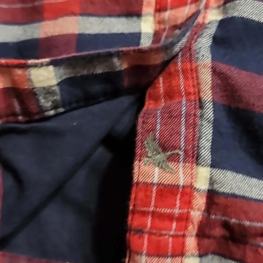 EDDIE BAUER 100% COTTON LINED BUTTON UP HOODIE JACKET SHIRT 3 POCKETS WOMENS SM - Picture 6 of 13